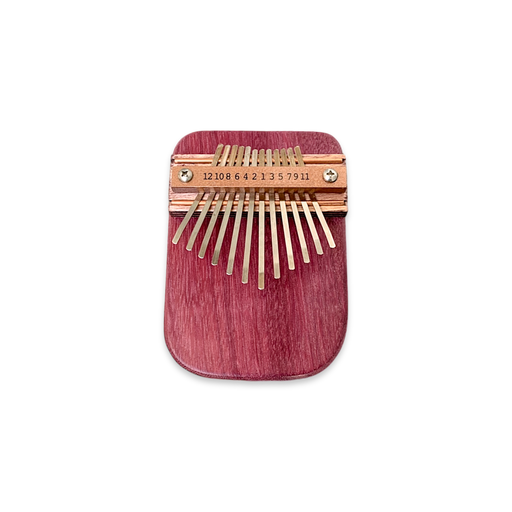 This 12 note Kalimba is handmade in the USA crafted from purpleheart wood and sold at www.Barouke.com.