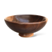 This wooden bowl crafted from black walnut was made by Dennis Belcher, one of  our most prominent  local wood turners.