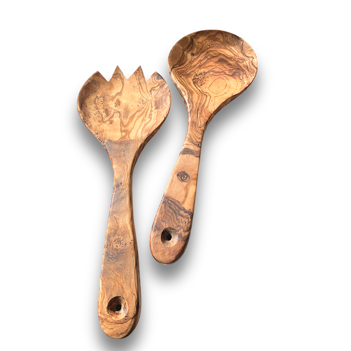 Olive Wood Salad Servers – Toss with Style